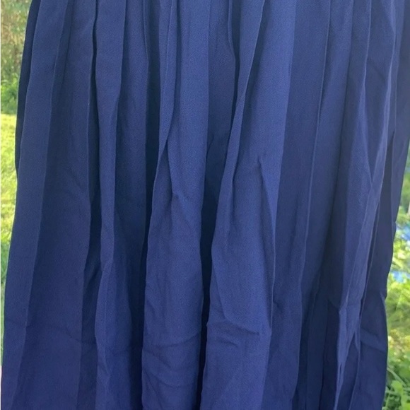 Saint Laurent 80s pleated navy size 36 skirt - Picture 2 of 5